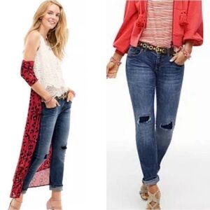 CAbi 5695 Distressed Slim Boyfriend Jeans